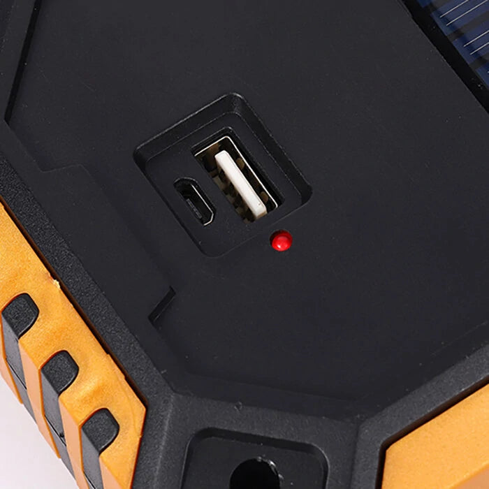 ⚡ Linterna Solar LED Súper Brillante 🔦 | Suministro Solar de Energía ☀️🔋 | Power Bank para Celular 📱 | Emergencias 🛡️