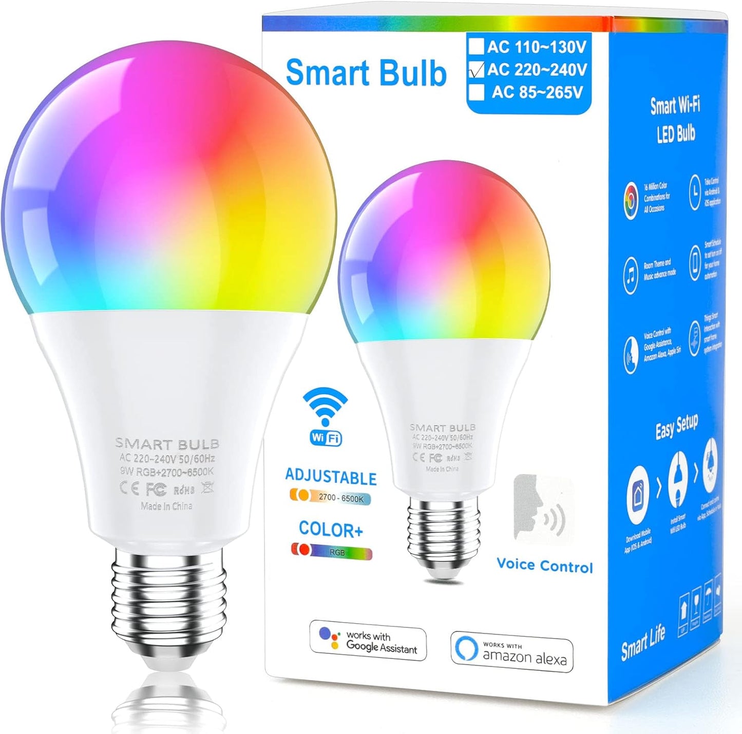 💡✨ SMART LED FOCO (Bombilla Inteligente WiFi RGB) 🌈📱
