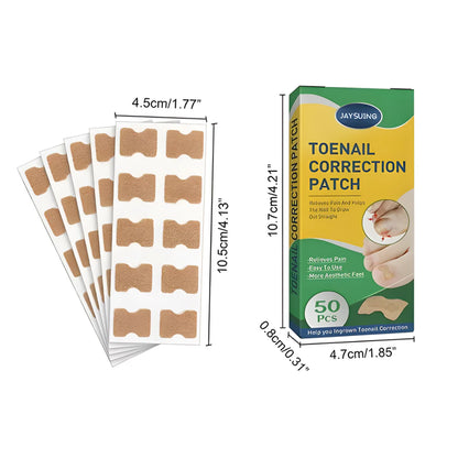 Uñas encarnadas nunca más 💅: Parche Corrector NANEL™ (50 uds) – Discreto y súper firme 🩹✨