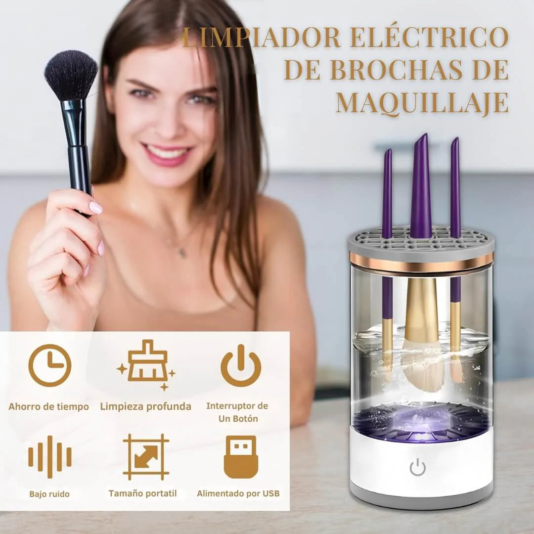 PureBrush™ - Limpiador Eléctrico de Brochas