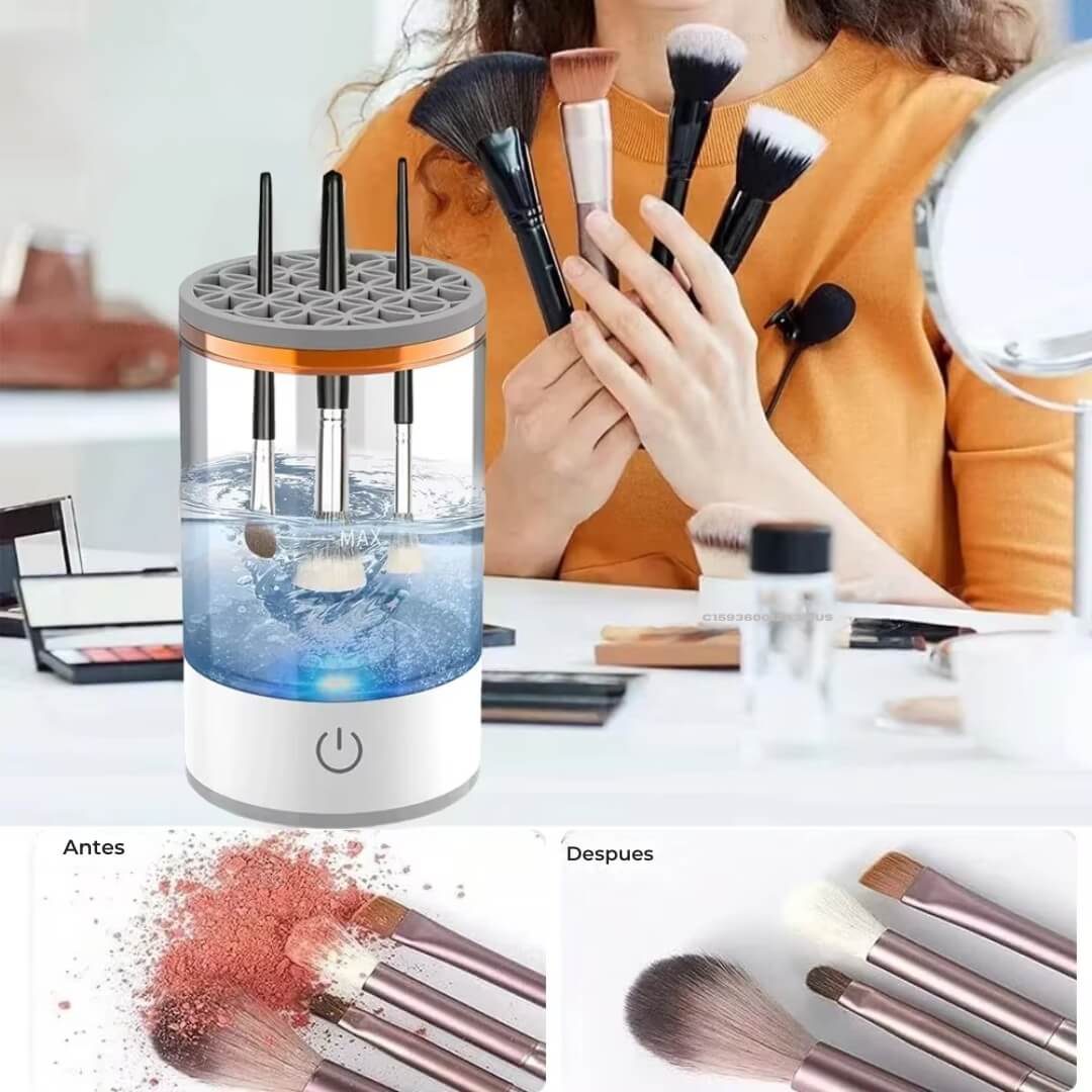 PureBrush™ - Limpiador Eléctrico de Brochas