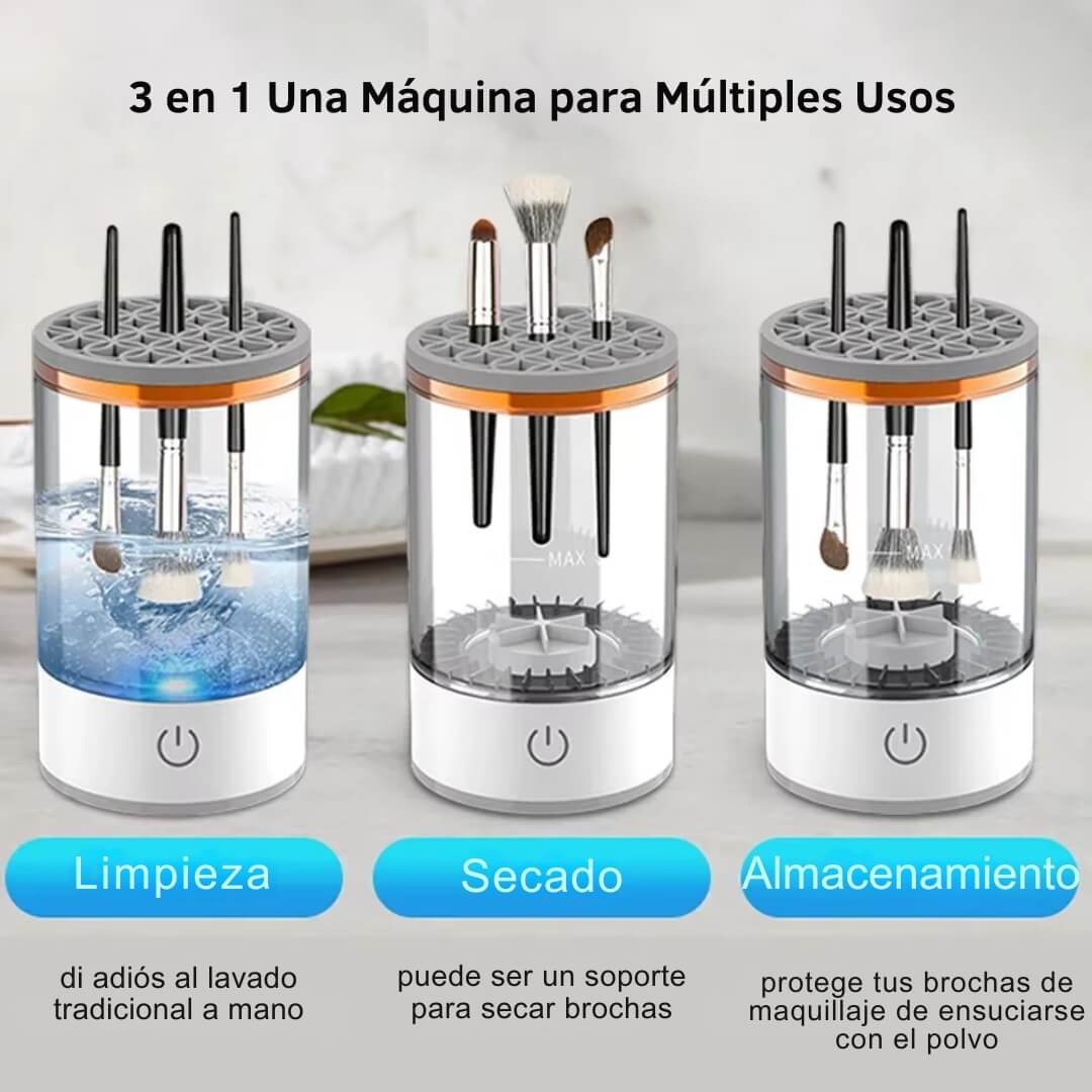 PureBrush™ - Limpiador Eléctrico de Brochas