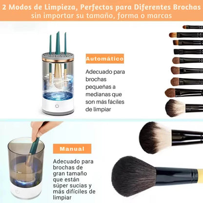 PureBrush™ - Limpiador Eléctrico de Brochas
