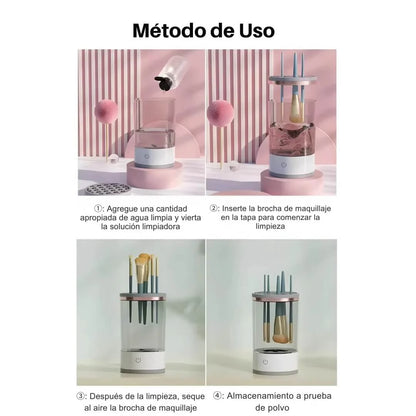 PureBrush™ - Limpiador Eléctrico de Brochas