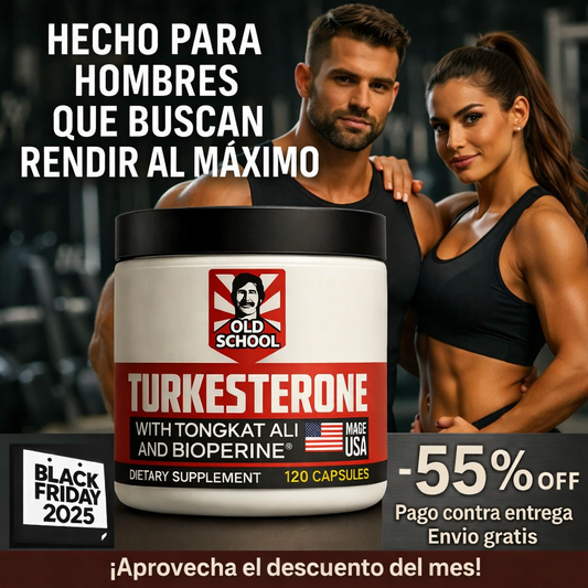 FÓRMULA DE IMPULSO DIARIO 🔋 TURKESTERONE CON TONGKAT ALI | 120 CÁPSULAS 💊
