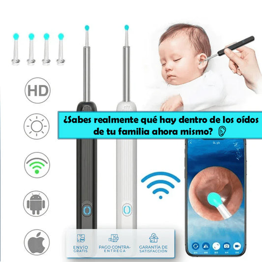 Limpiador de Oídos Pro 🦻 Con Cámara HD + ENVÍO GRATIS
