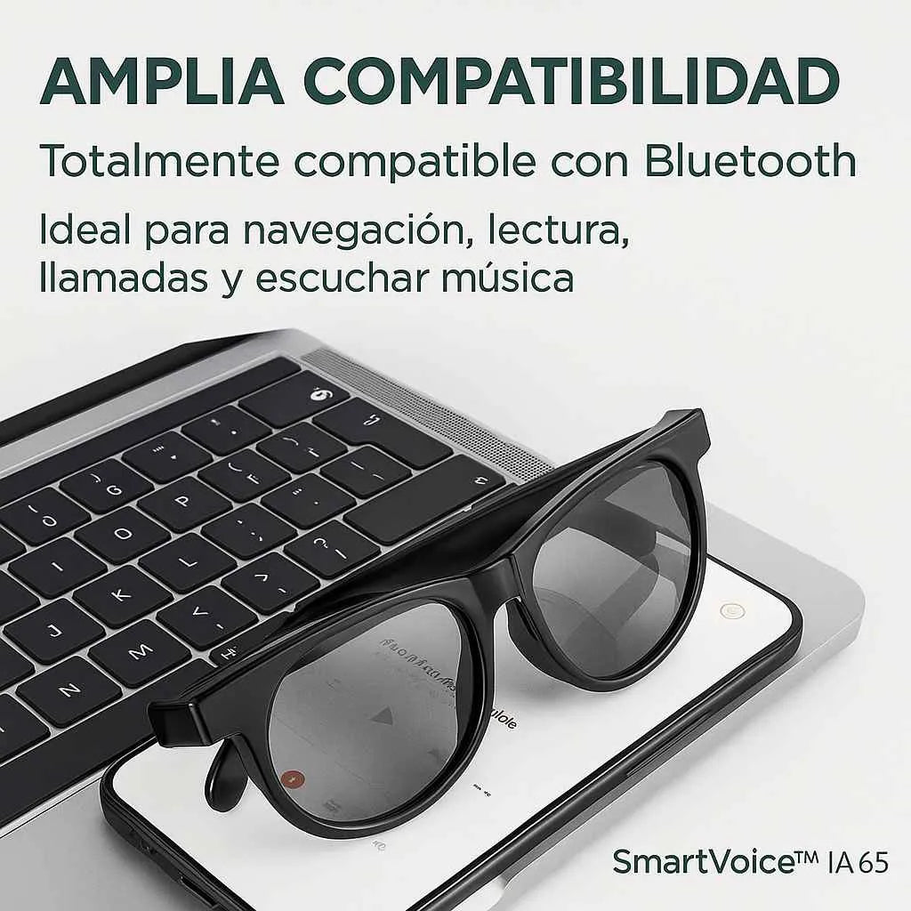 SmartVoice™ Gafas de Sol Bluetooth 😎🎧 | Música + Llamadas Manos Libres