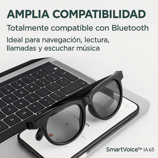SmartVoice™ Gafas de Sol Bluetooth 😎🎧 | Música + Llamadas Manos Libres
