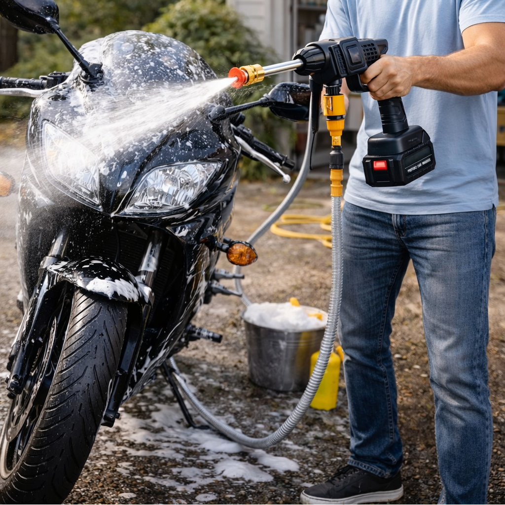 🚿 Hidrolavadora Inalámbrica 48V ⚡ – 464 PSI | Lava tu Carro en Minutos 🧼 | ahorrar dinero 💰