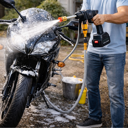 🚿 Hidrolavadora Inalámbrica 48V ⚡ – 464 PSI | Lava tu Carro en Minutos 🧼 | ahorrar dinero 💰