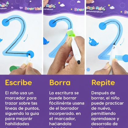 ✏️📚 Libro de Control de Lápiz para Niños – ✍️ Aprende a Escribir con Confianza y Diversión 🎨🖐️