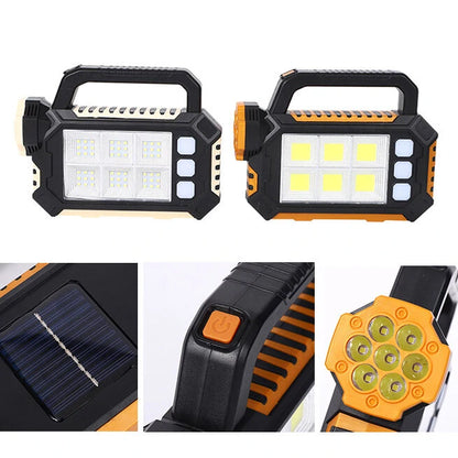 ⚡ Linterna Solar LED Súper Brillante 🔦 | Suministro Solar de Energía ☀️🔋 | Power Bank para Celular 📱 | Emergencias 🛡️