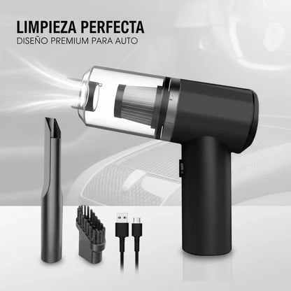 TurboClean 360°: La Mini Aspiradora Inalámbrica 4 en 1 que Elimina la Suciedad en Segundos! 🌪️🚗✨