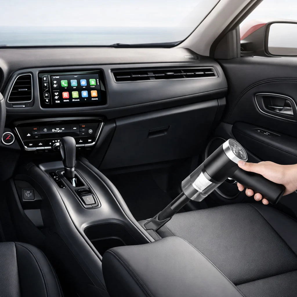 TurboClean 360°: La Mini Aspiradora Inalámbrica 4 en 1 que Elimina la Suciedad en Segundos! 🌪️🚗✨