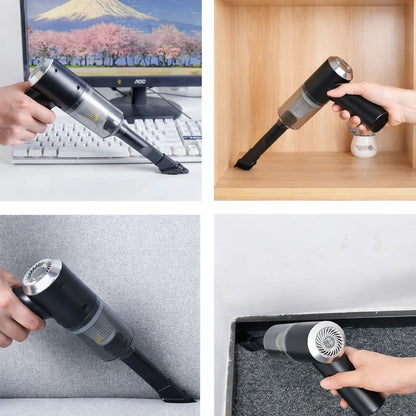 TurboClean 360°: La Mini Aspiradora Inalámbrica 4 en 1 que Elimina la Suciedad en Segundos! 🌪️🚗✨